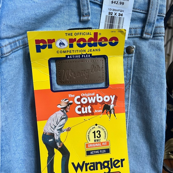 Wrangler NWT Cowboy Cut ProRodeo Competition Jeans.32 x 34 original fit. Flex - Picture 7 of 9